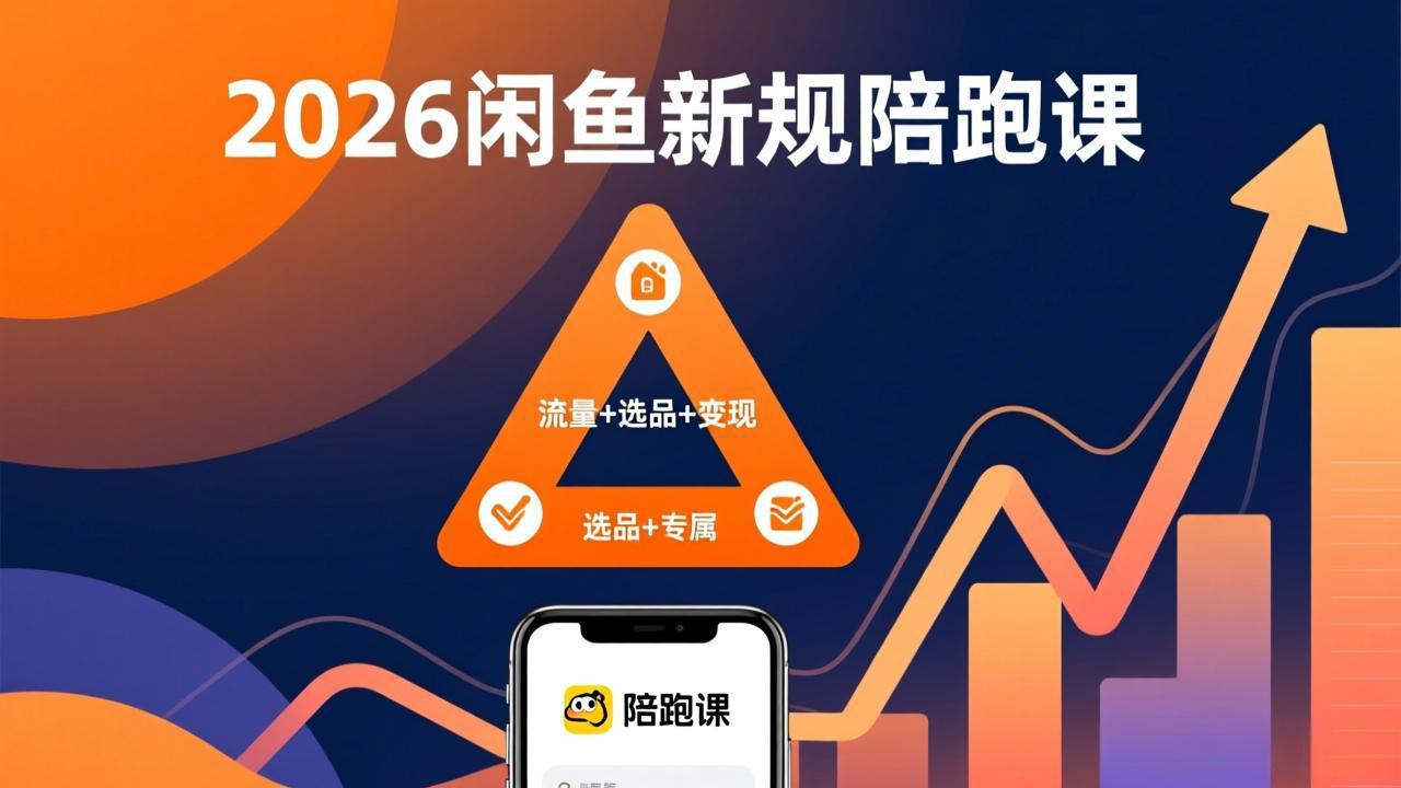 2026闲鱼高阶陪跑课重磅上线！手把手吃透新规+玩转选品流量，从零搭建稳定盈利体系