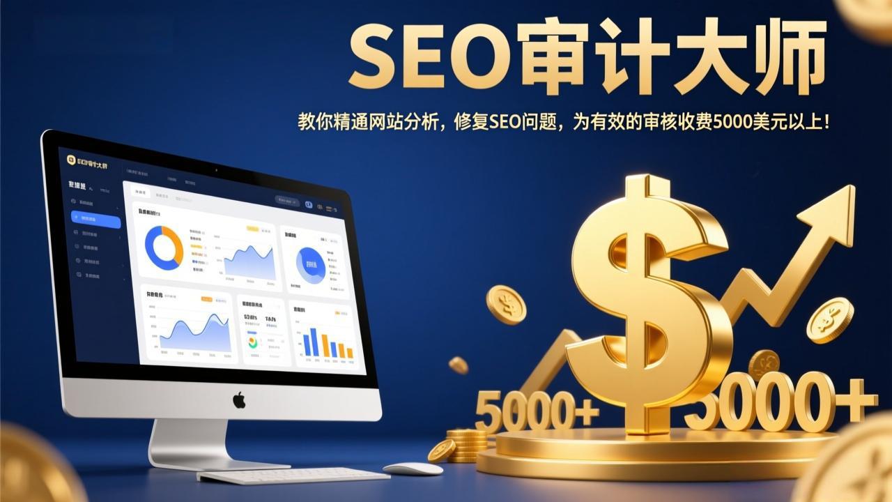 SEO审计大师实战：精通网站分析修复问题，有效审核收费5000+美元！