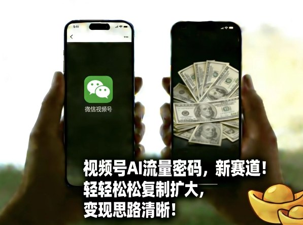 视频号AI流量密码新赛道：复制扩大+变现思路清晰，轻松开启流量增长