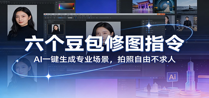 6个豆包修图指令：AI一键生成专业场景，拍照自由不求人