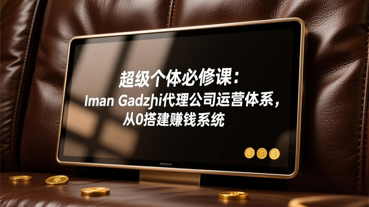 Iman Gadzhi代理公司运营体系：超级个体从0搭建赚钱系统必修课