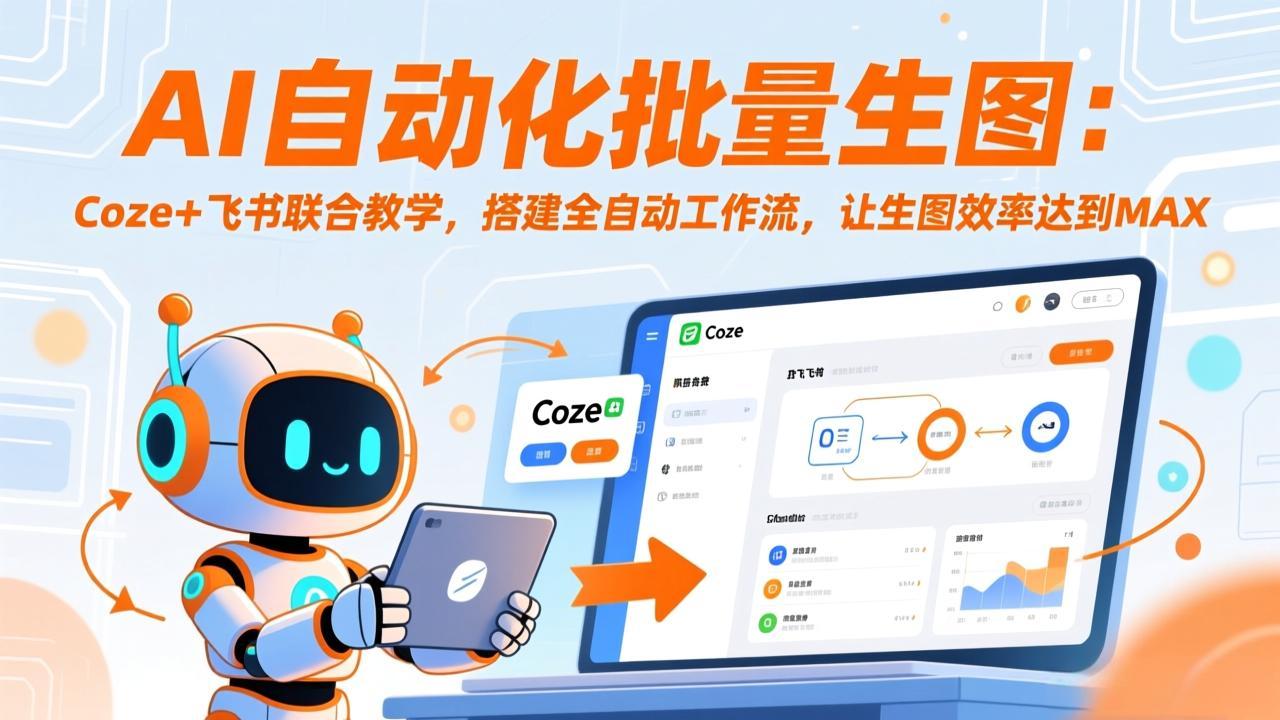 AI批量生图效率MAX：Coze+飞书全自动工作流搭建教程，小白也能上手效率翻倍