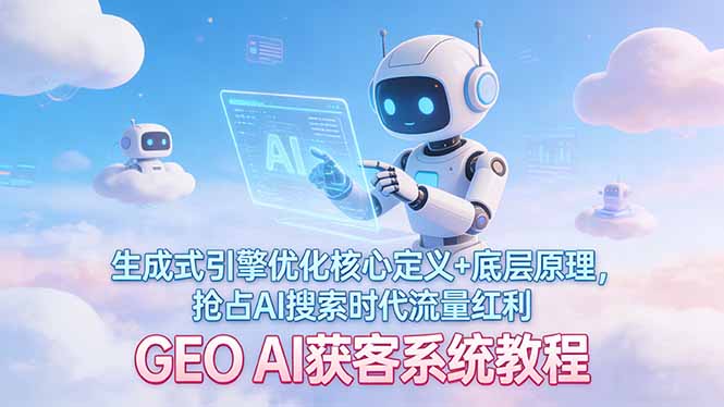 GEO AI获客系统教程：生成式引擎优化核心定义与底层原理，抢占AI搜索时代流量红利