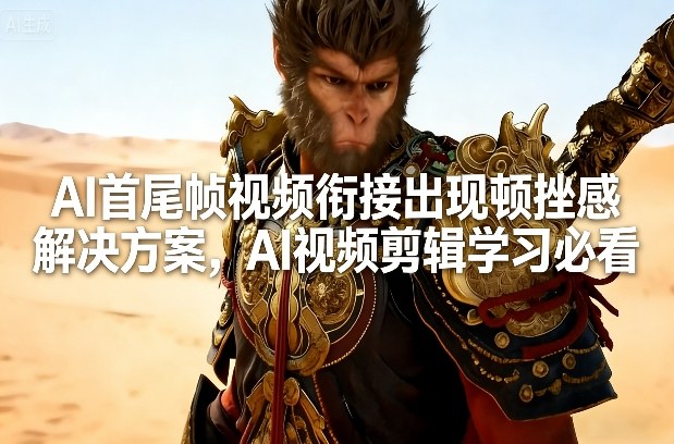 AI首尾帧视频衔接顿挫感解决方案：AI视频剪辑学习必备技巧