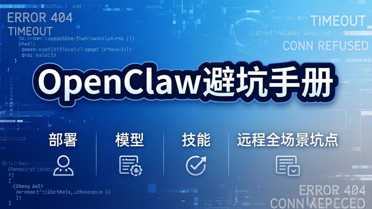 SOE版OpenClaw避坑手册：部署+模型+技能+远程全场景坑点全攻略，少走弯路