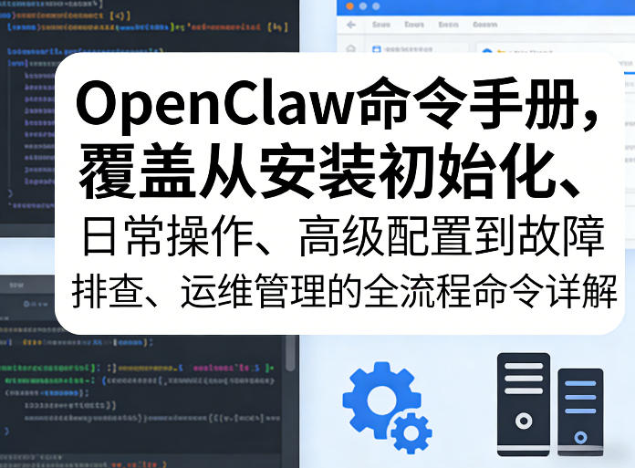 OpenClaw SOE全流程命令手册：从安装初始化、日常操作到高级配置、故障排查的标准化详解